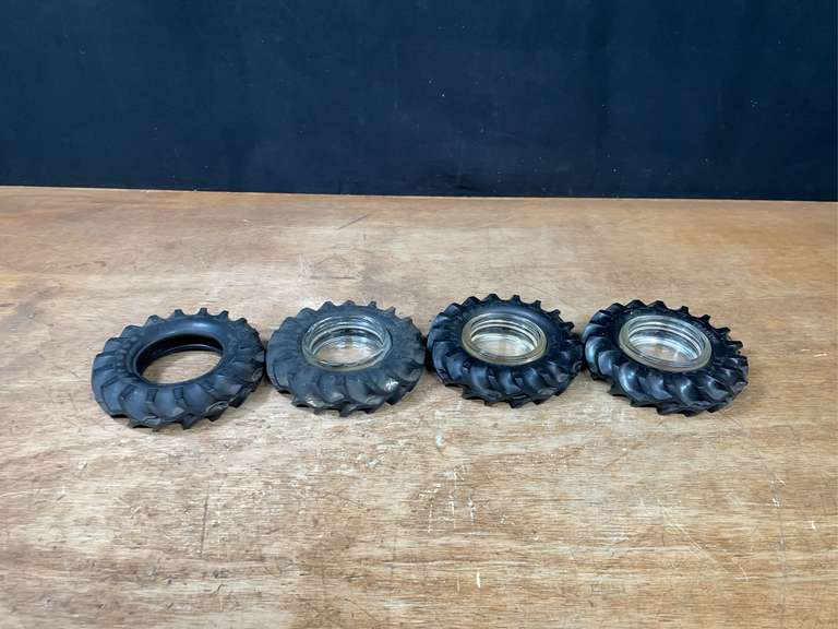 (4) Firestone Tractor Tire Ashtrays image