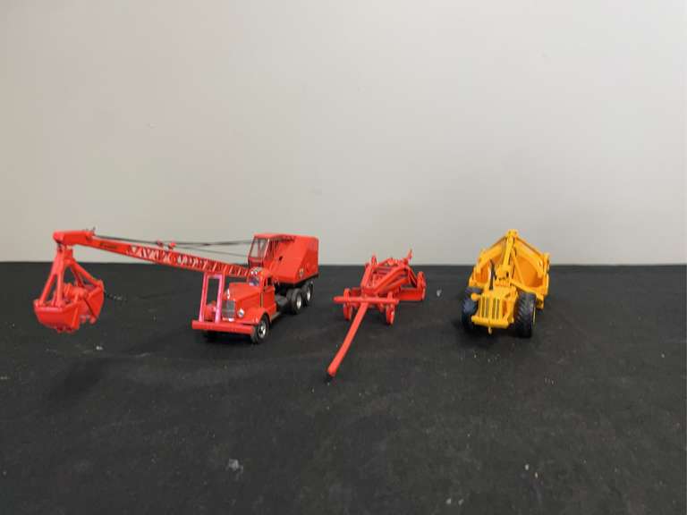 (3) Scraper, Grader, Crane image