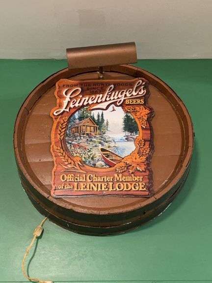 Leinenkugel Sign on 24” Barrel image
