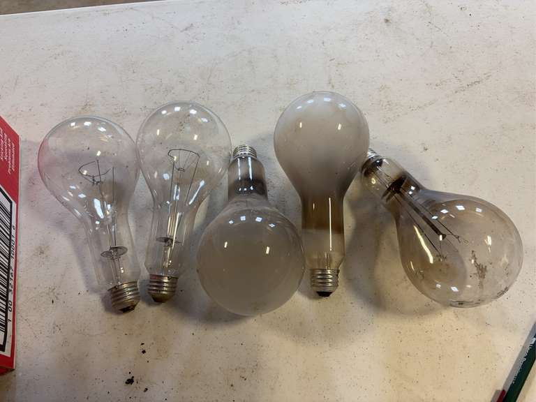 (5) 300watt Light Bulbs image