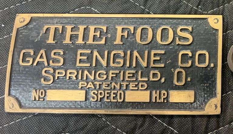 Foos Gas Engine Tag image