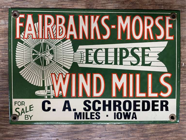 Fairbanks-Morse Eclipse Wind Mills SSP Sign image