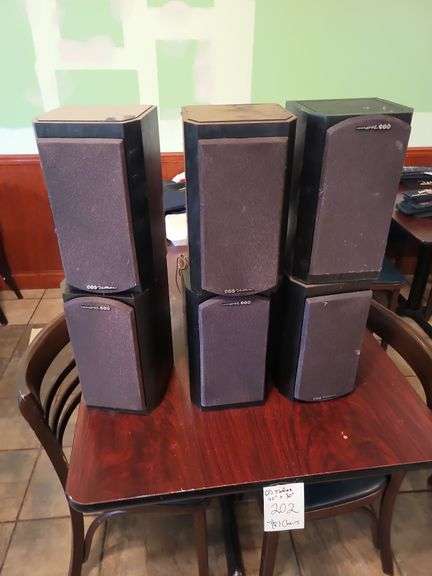 (6) BIC Speakers...model:DV52BLK image