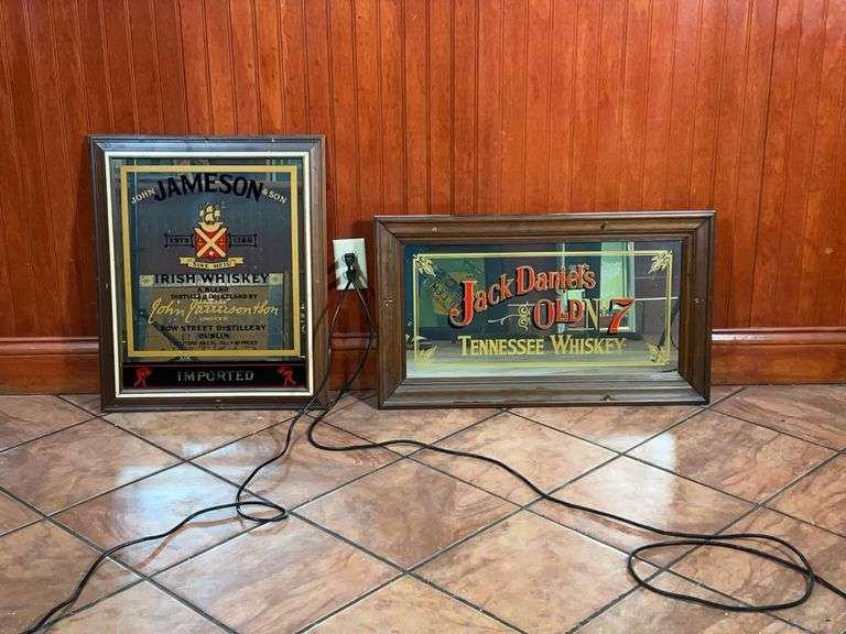 Jameson and Jack Daniels Whiskey Signs image