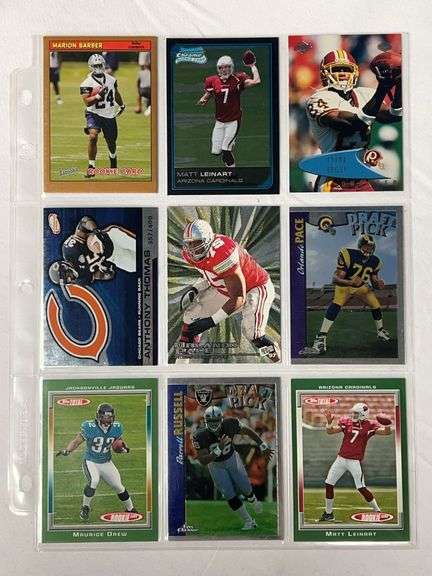 (9) NFL ROOKIES Cards image