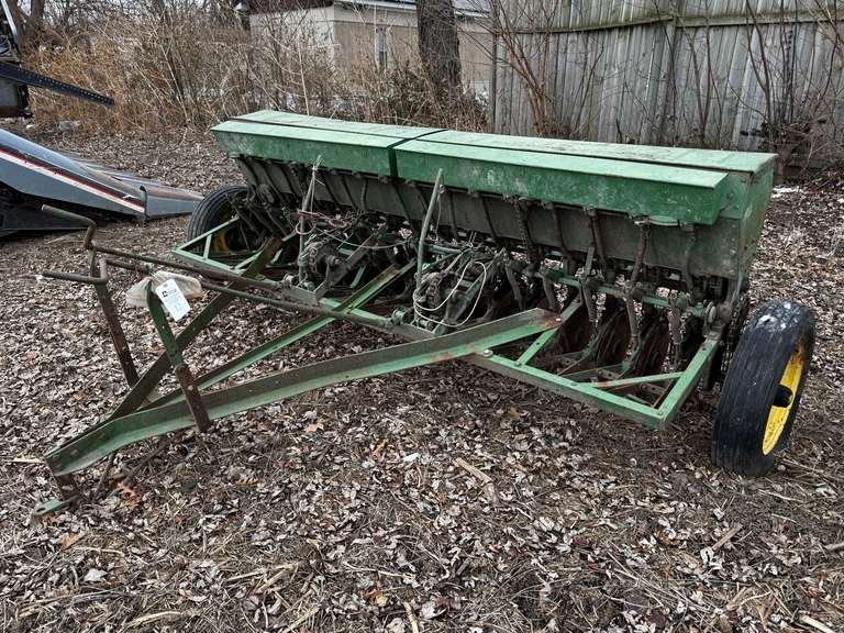 Vintage 10' Grain Drill on Rubber image