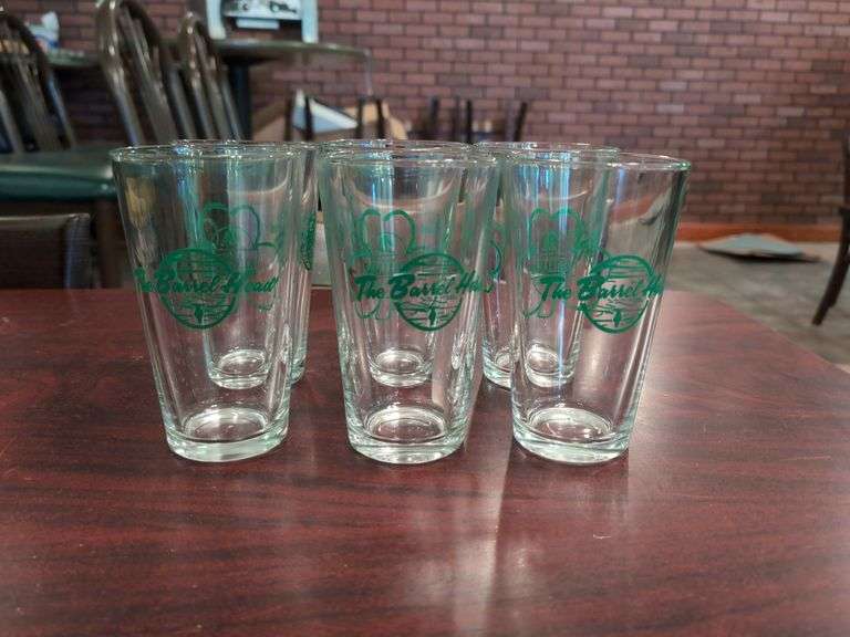 (6) "The Barrel Head" Pint Glasses Killian's Irish Red - NEW image