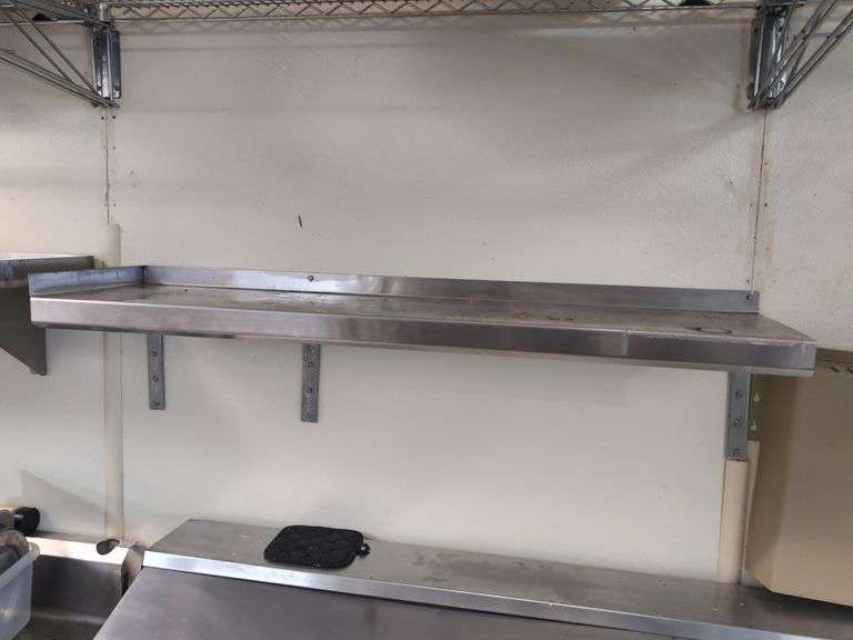 Stainless Steel Kitchen Shelf - 46" x 12" image
