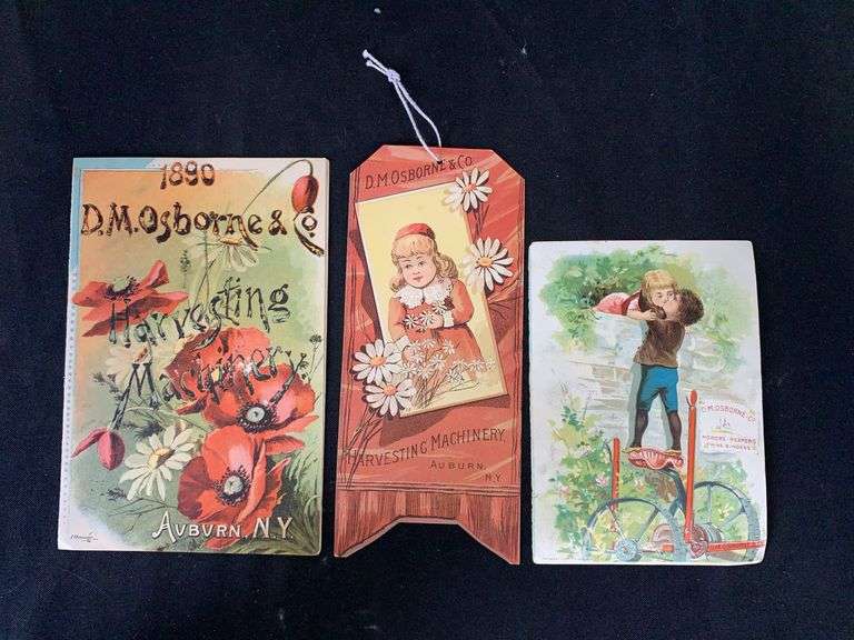 (3) D. M. Osborne & Co. Trade Cards image