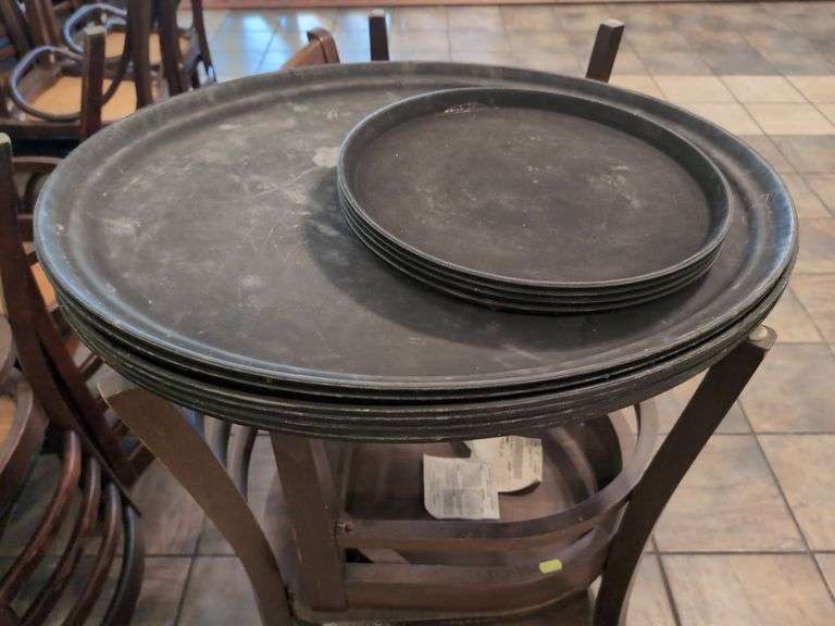 Heavy Duty Serving Trays - 27" x 22" & 14" Round image