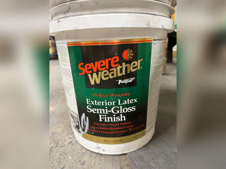 Appx 3 Gallons Latex Semi-Gloss Paint image
