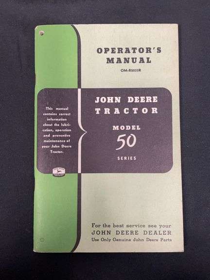 John Deere 50 Tractor Manual image