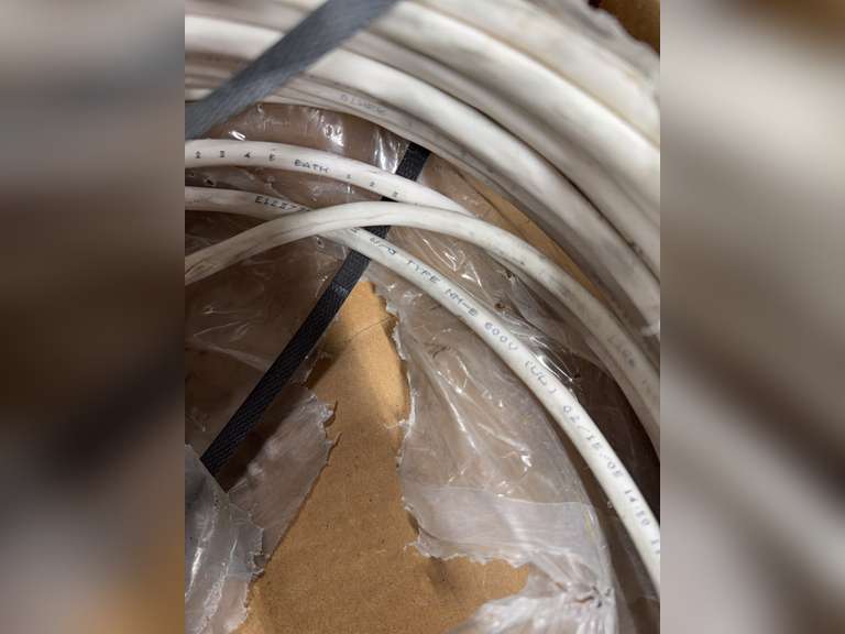 (2) Wire Fish & Partial Roll of 14/3 with Ground Wire image