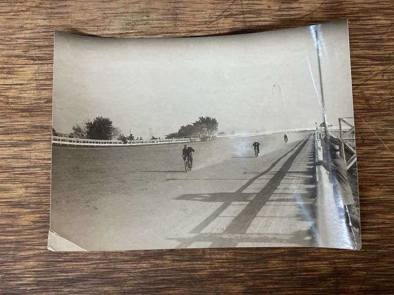 (2) Motorcycle Racing Photos