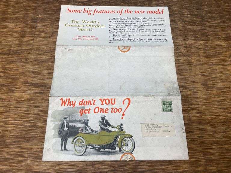 1925 Harley-Davidson Motorcycles Sales Literature