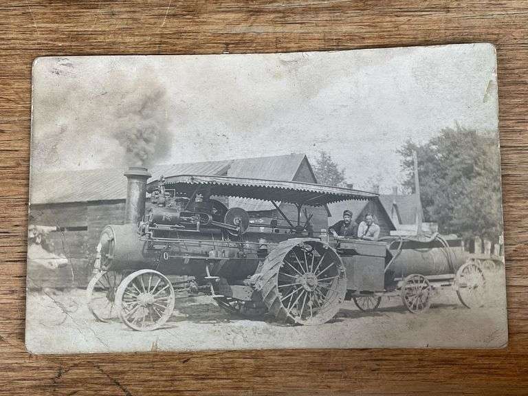 Russell Steam Engine Photo Postcard