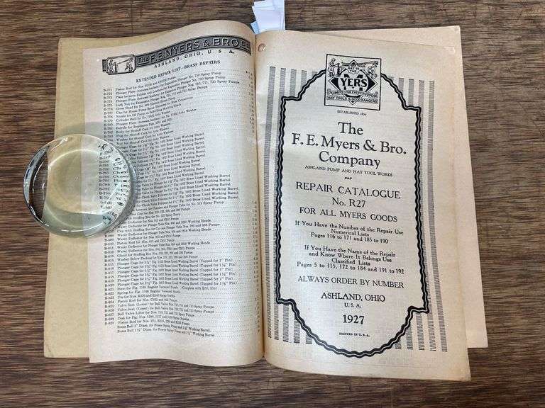 1927 F.E. Myers Catalog