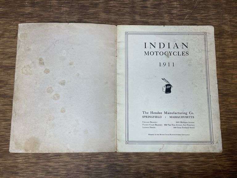 1911 Indian Motorcycles Catalog