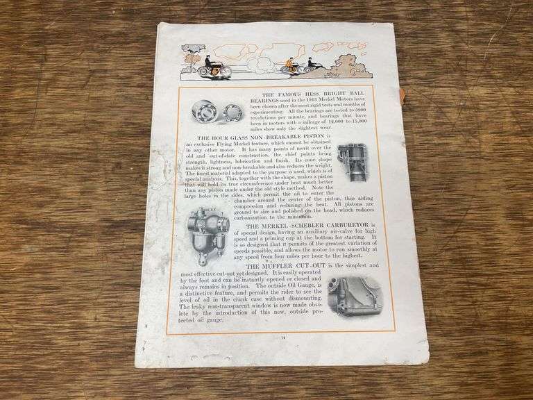 1913 Flying Merkel Motorcycle Catalog