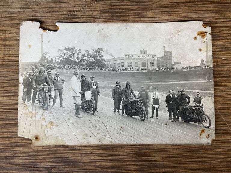 (2) Motorcycle Racing Postcards