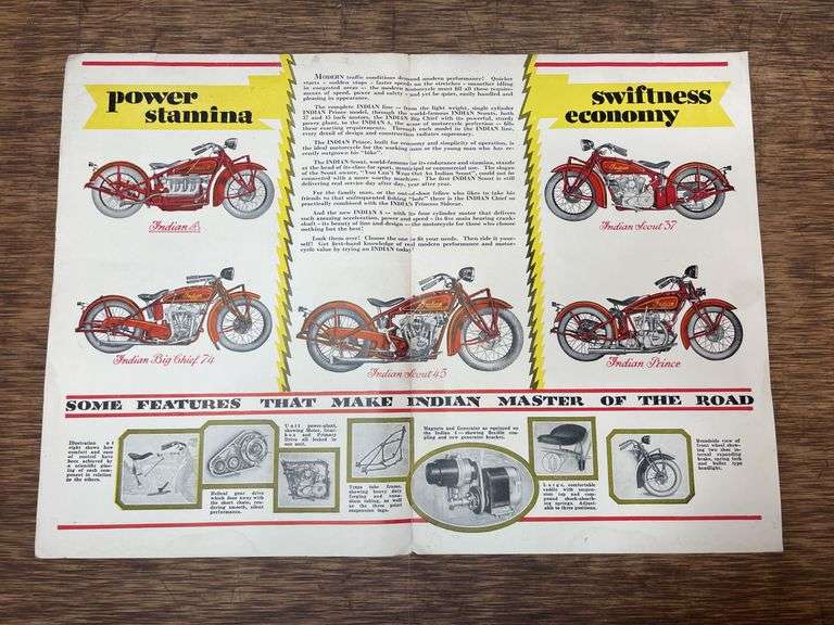 Indian Motorcycles Sales Literature