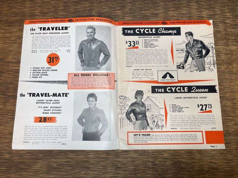 1957 Harley-Davidson Motorcycles Accessory Catalog