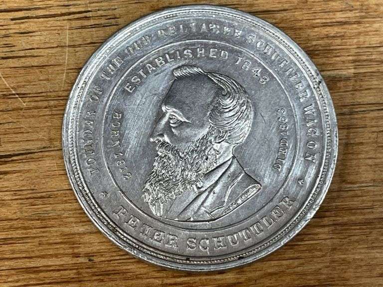 1893 Schuttler Wagon Columbian Exposition Medallion