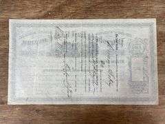 1874 Petersburg Rail Road Co. Stock Certificate