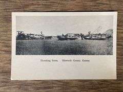 (2) Gas Tractor Postcards