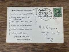 (2) Motorcycle Racing Postcards