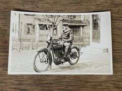 (3) Motorcycle Photos + Postcard