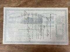 1874 Petersburg Rail Road Co. Stock Certificate