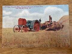 Gas Traction Co. Big 4 Tractor Postcard