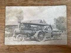 Russell Steam Engine Photo Postcard