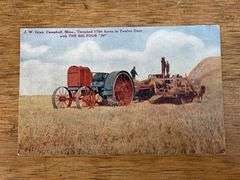 Gas Traction Co. Big 4 Tractor Postcard