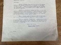 1917 Waterloo Boy Kerosene Tractors Letter
