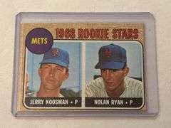 1968 Topps #177 Mets Rookies Jerry Koosman/Nolan Ryan Raw
