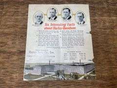 1926 Harley-Davidson Sales Literature