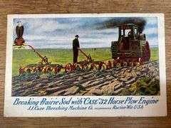 Case Steam Engine Postcard