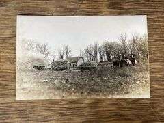 (2) Twin City Tractor Photo Postcards