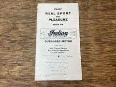 Indian Silver Arrow Outboard Motor Sales Literature
