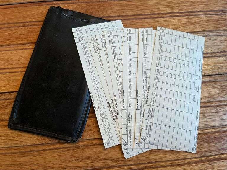 (3) John Deere Union Books + Time Cards
