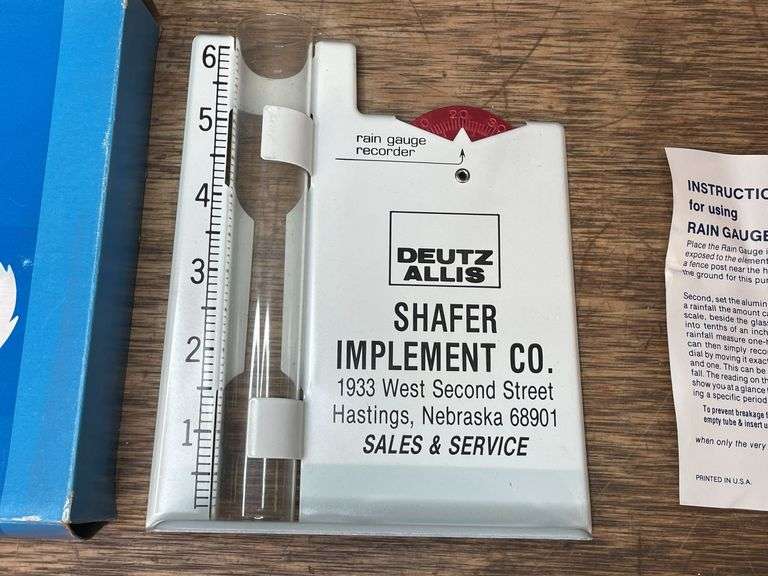 Deutz-Allis Rain Gauge NIB