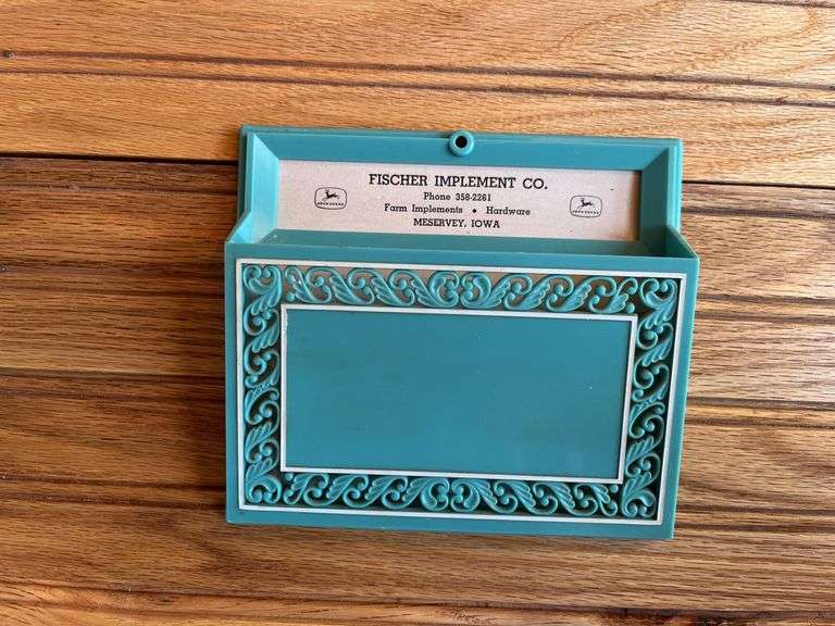 (2) John Deere Letter Holder + Decoration