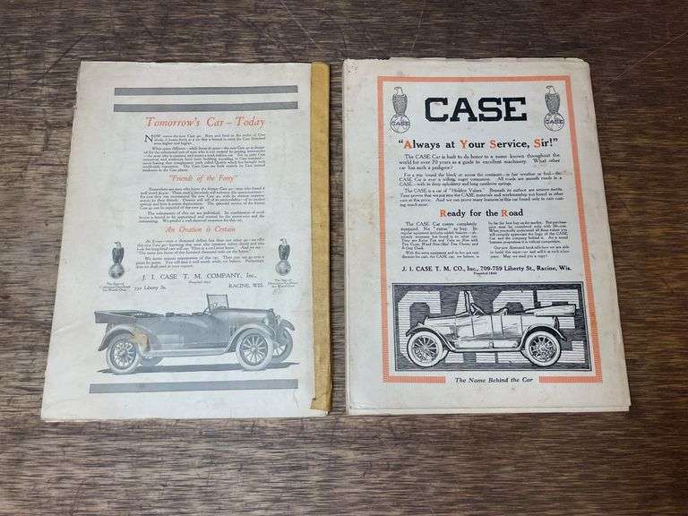 (2) 1915 Gas Review Magazines