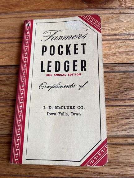 (3) 1950 + 1951 John Deere Farmer’s Pocket Ledger