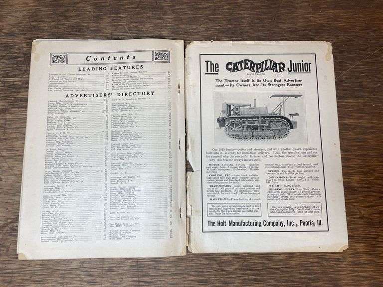 (2) 1915 Gas Review Magazines