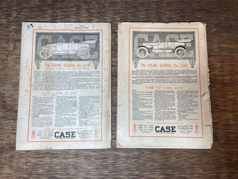 (2) 1915 Gas Review Magazines