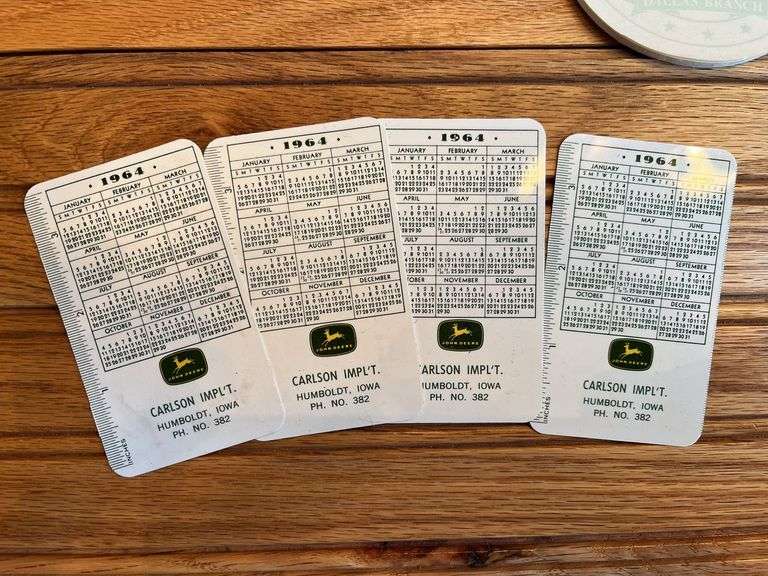 (6) John Deere Notepads + Pocket Calendars
