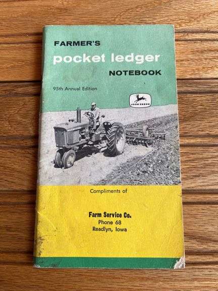 (2) 1961 + 1965 John Deere Farmer’s Pocket Ledgers
